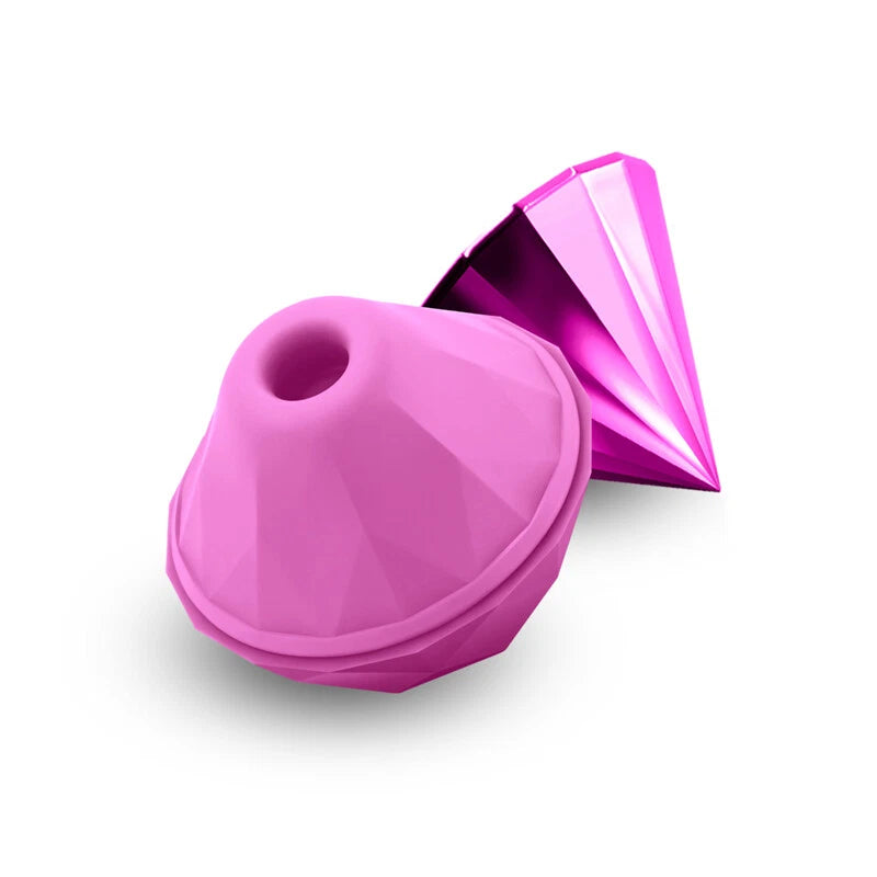 Diamond Bliss Clitoral Suction Massager — Fuchsia Pink