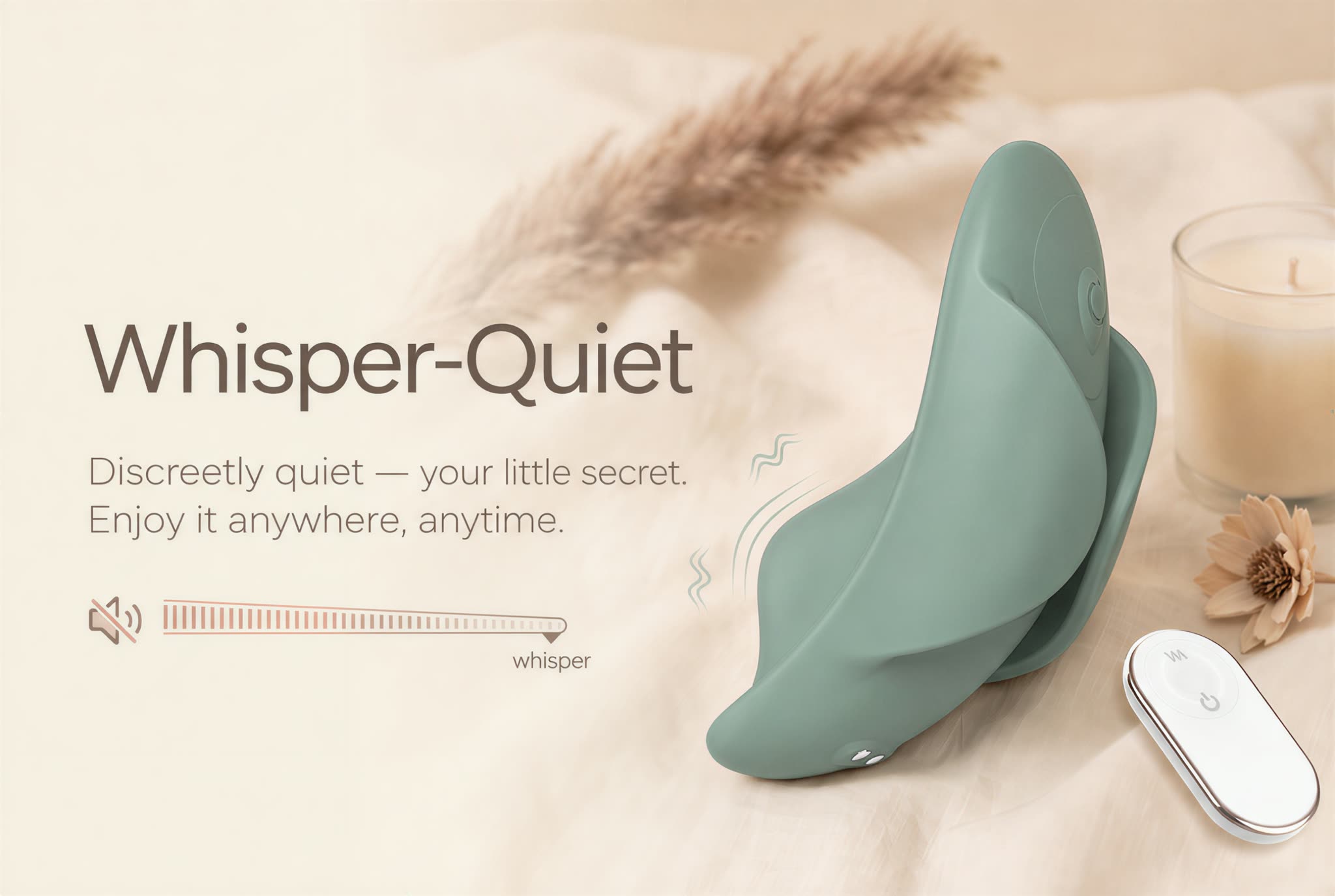 Whisper-quiet — discreetly quiet, your little secret